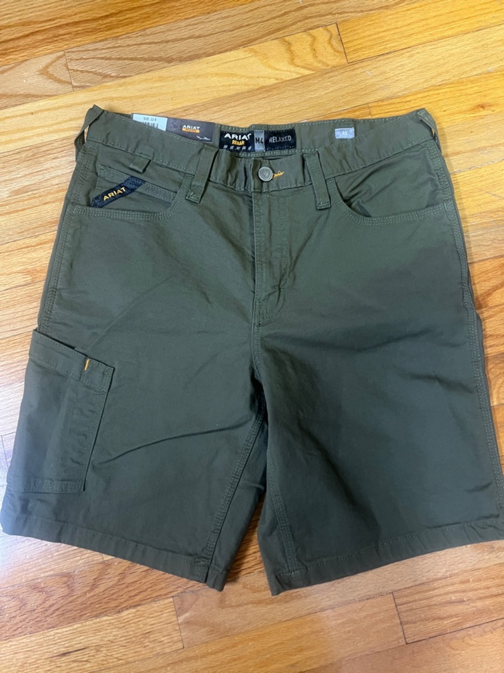 NWT M’s Ariat Rebar M4 Relaxed Shorts- Dark Olive